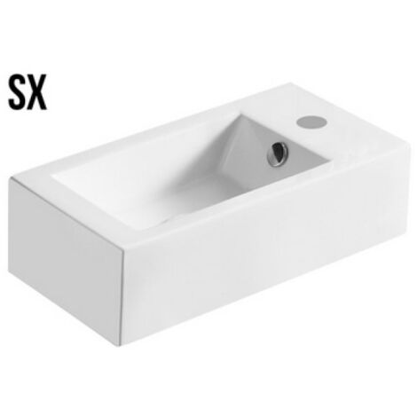 LAVABO D'APPOGGIO MOD. LA47 CM 50 X 25.5 Sinistro