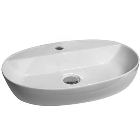 LAVABO D'APPOGGIO MOD. LA63 CM 60 X 40 Bianco