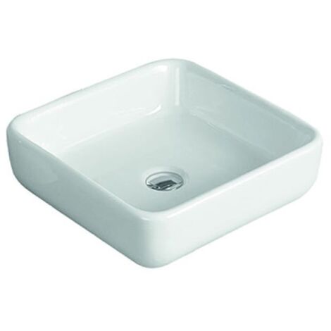 LAVABO D'APPOGGIO MOD. LA66 CM 40 X 40 Bianco