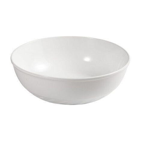 Lavabo d'appoggio slim D40 cm in ceramica Bianco