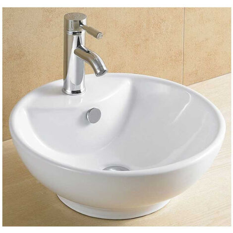 Lavabo d'Appoggio Tondo 9305 - Diametro 46 cm - h18,5 cm - GME