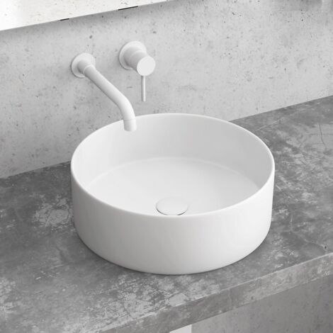 Lavabo d'Appoggio TONDO - DIAMETRO 45 CM - BIANCO OPACO