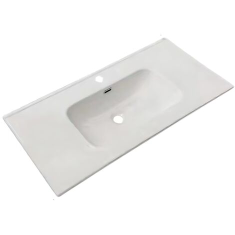 IPERBRIKO Lavabo de apoyo 101x46.5x14 cm blanco