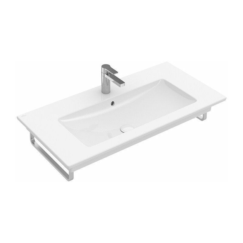 

Villeroy&boch - Encimeras con mueble, 1000 x 500 mm, Angular, para grifería de un solo orificio, orificios para grifería perforados, con rebosadero,