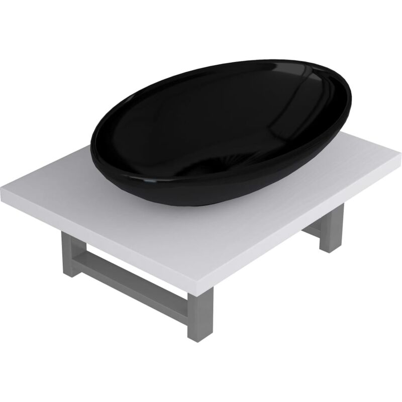 

Conjunto de muebles de baño 2 piezas cerámica blanco - Blanco - Vidaxl