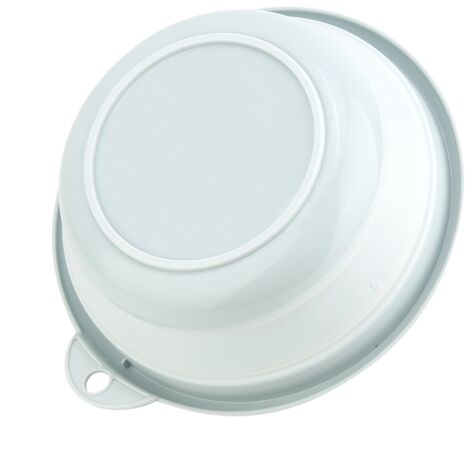 Lavabo de camping, portátil, plegable, de plástico, 25,5 cm de diámetro, azul.