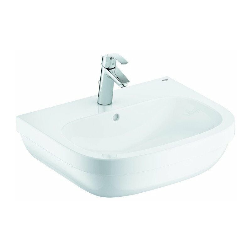 

Lavabo de cerámica 39641 60cm / Eurosmart EHM blanco alpino / cromado