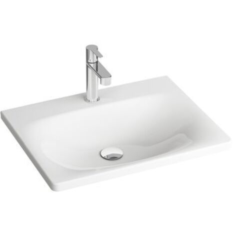 Lavabo de cerámica Balance 500 blanco