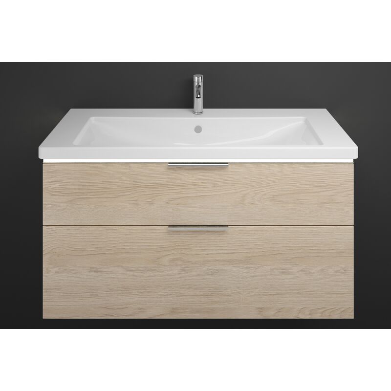 

Lavabo de cerámica Burgbad Eqio con mueble bajo encimera y lavabo LED, SEZA123, anchura 1230 mm, Color (frente/cuerpo): Roble Decoración Cachemira /