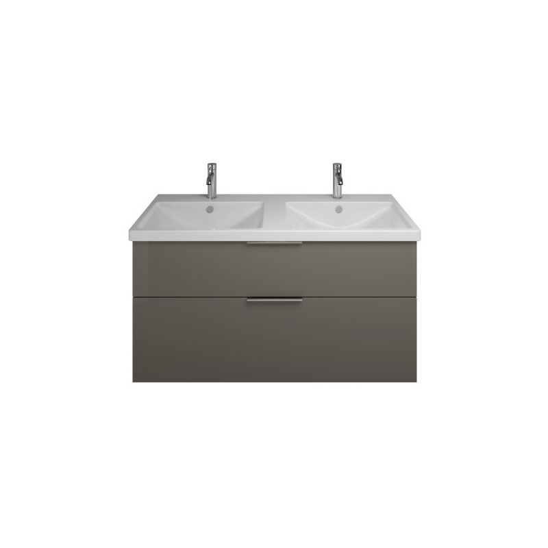 

Lavabo doble de cerámica Burgbad Eqio con lavabo SEYS123, anchura 1230 mm, Color (frente/cuerpo): Gris Alto Brillo / Gris Brillante, Mango G0146