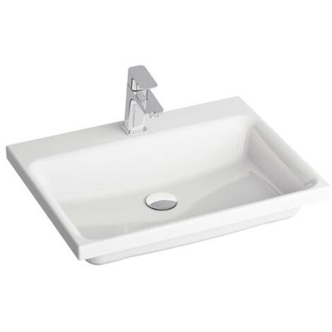 Lavabo de cerámica Comfort 600 blanco