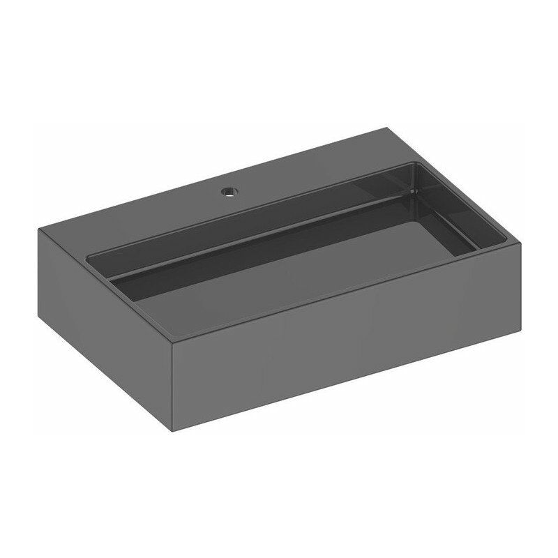 

Lavabo de cerámica Edition 90 gris pizarra con 1 orificio - Keuco