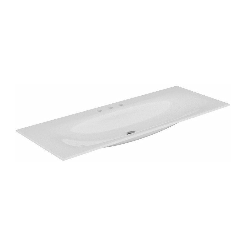 

Lavabo de cerámica EDITION 11 apto para grifería de 3 orificios 1405 x 17 x 538 mm blanco KEUCO