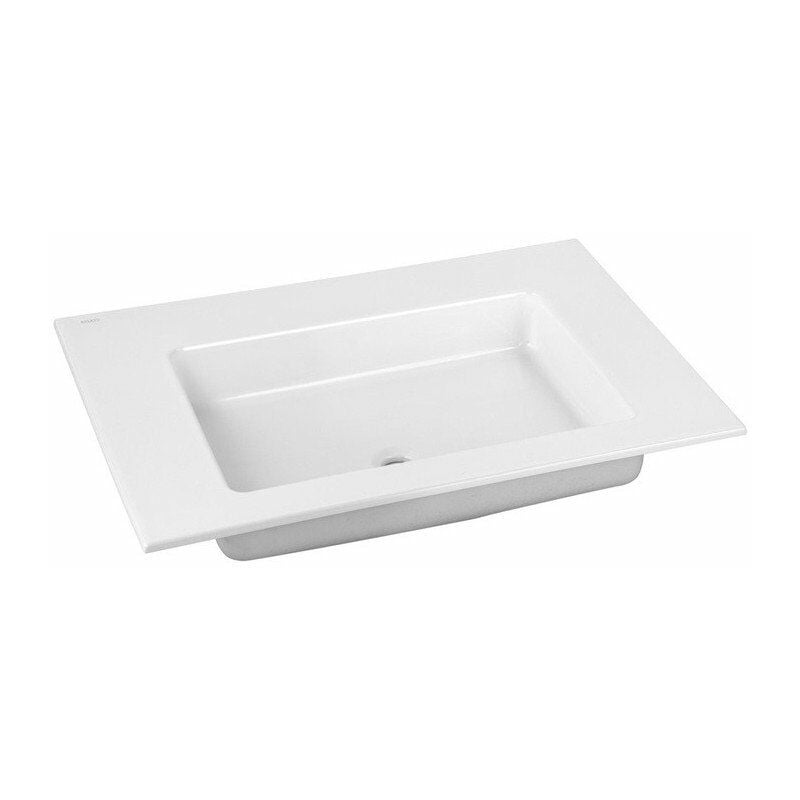 

Lavabo de cerámica ROYAL 60705 x 17 x 538 mm sin orificio para grifería, sin rebosadero blanco KEUCO