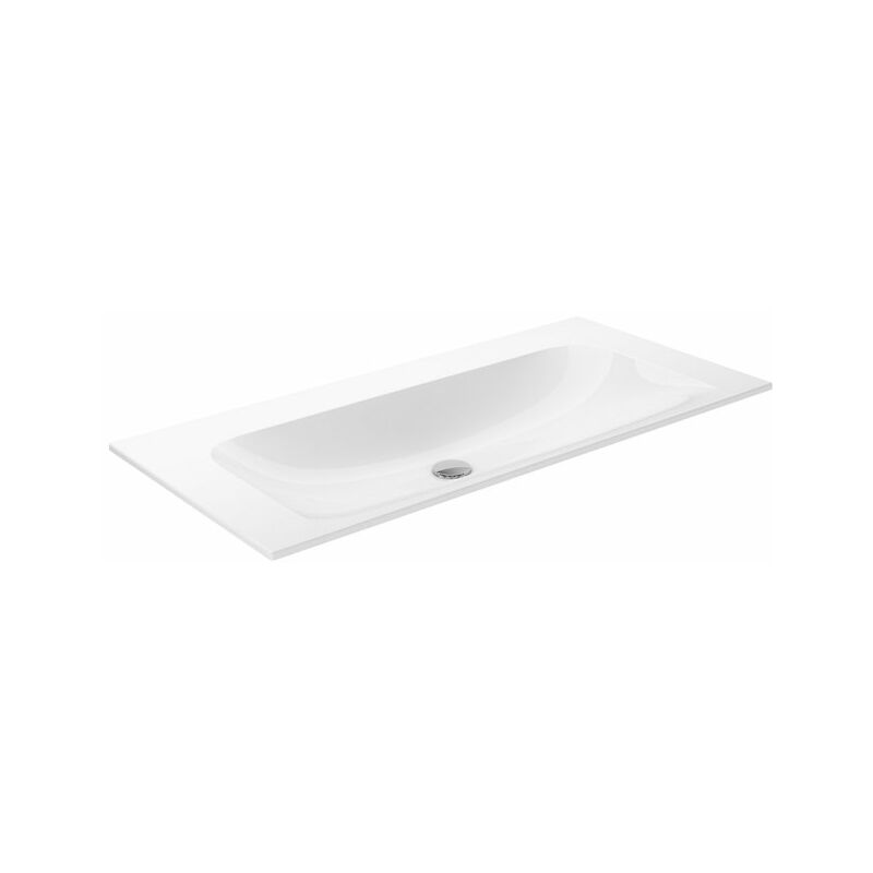 

Lavabo de cerámica Keuco X-Line sin agujero para grifo, sin rebosadero, 1005 x 493 mm - 33170311000