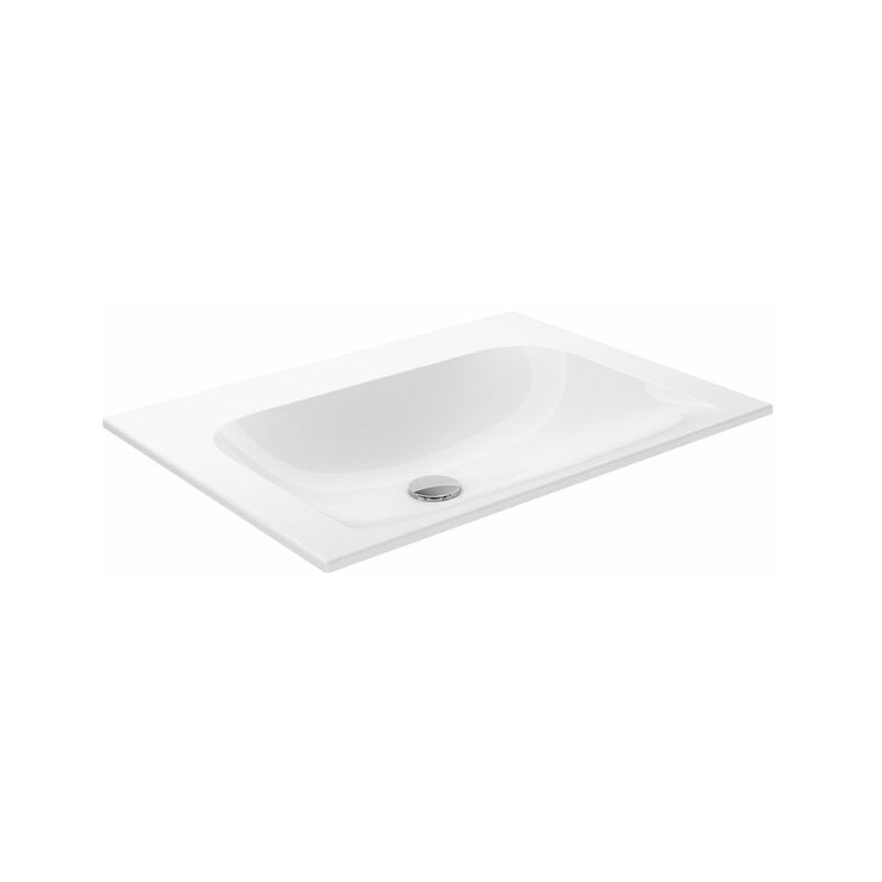 

Lavabo de cerámica Keuco X-Line sin agujero para grifo, sin rebosadero, 655 x 493 mm - 33150316500