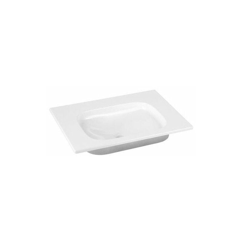 

Lavabo de cerámica ROYAL UNIVERSE 655 x 16 x 495 mm sin orificio para grifería, sin rebosadero blanco KEUCO