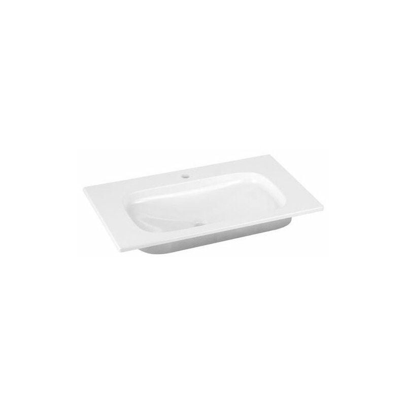 

Keuco - Lavabo de cerámica ROYAL UNIVERSE 805 x 16 x 495 mm apto para grifería de 1 orificio blanco