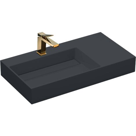 LAVABO DE CONGLOMERADO ARCHI 75 CM GREY MATT