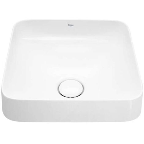 Lavabo de FINECERAMIC® de encimera Square INSPIRA - ROCA Color: Blanco