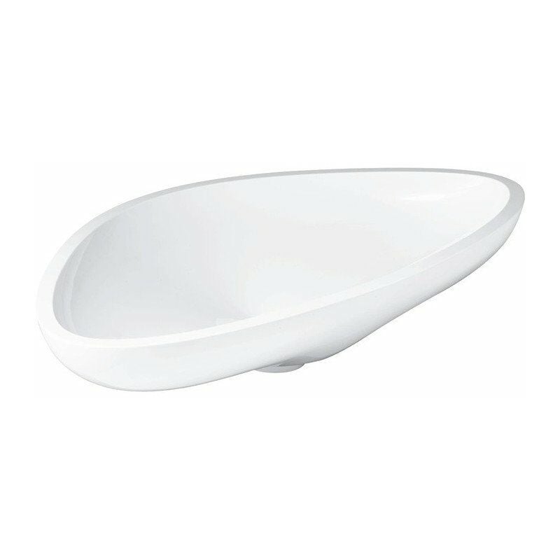 

Lavabo de gran tamaño 800 x 450 mm blanco