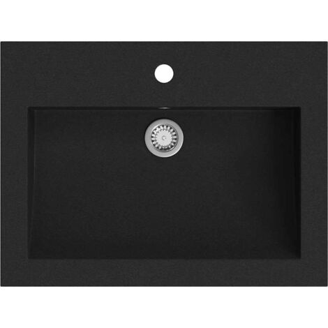 Lavabo de granito negro 600x450x120 mm