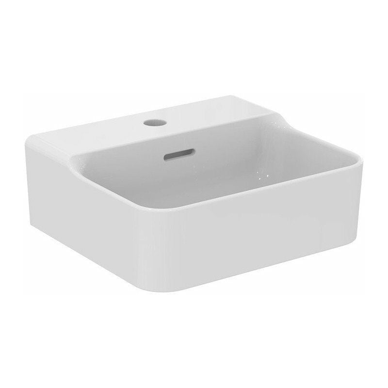 

Lavabo de mano CONCA 400x350x165mm blanco 1 orificio para grifería, con rebosadero IDEAL STANDARD