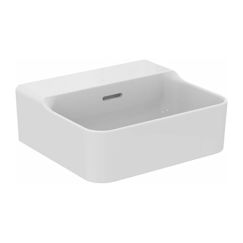 

Lavabo de mano CONCA 400x350x165mm blanco sin orificio para grifería, con rebosadero IDEAL STANDARD