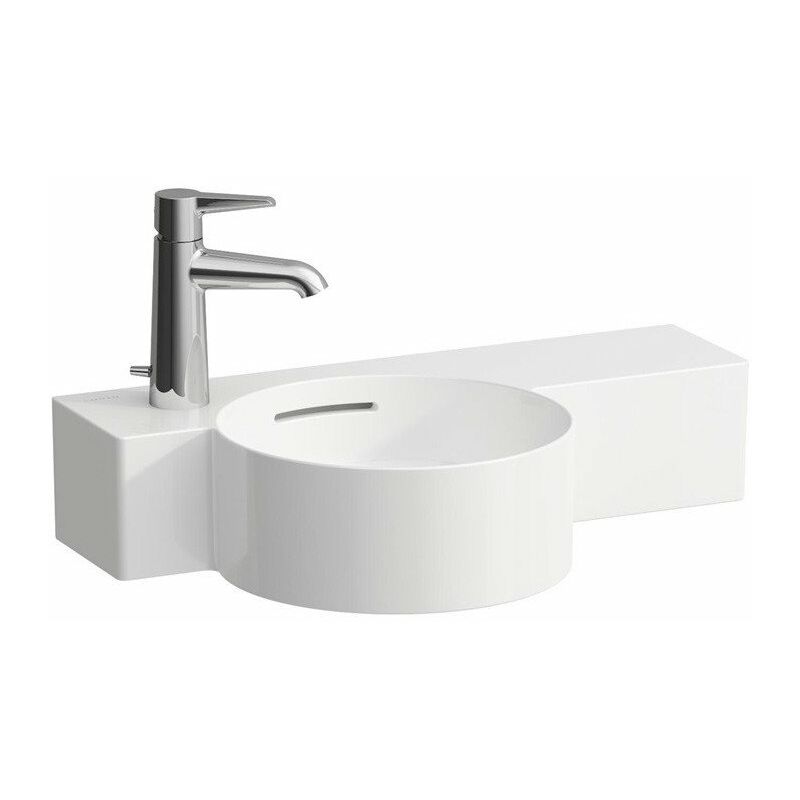 

Lavabo de mano VAL 550 x 315 mm, 1 orificio para grifería, cortable en blanco LAUFEN