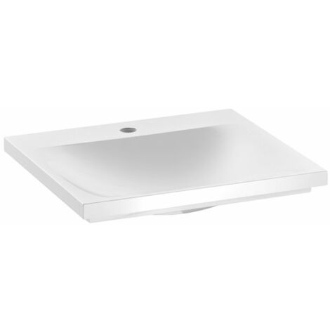 vidaXL Lavabo de Ba/ño Redondo con Grifo Mezclador de Cer/ámica Blanco Hogar