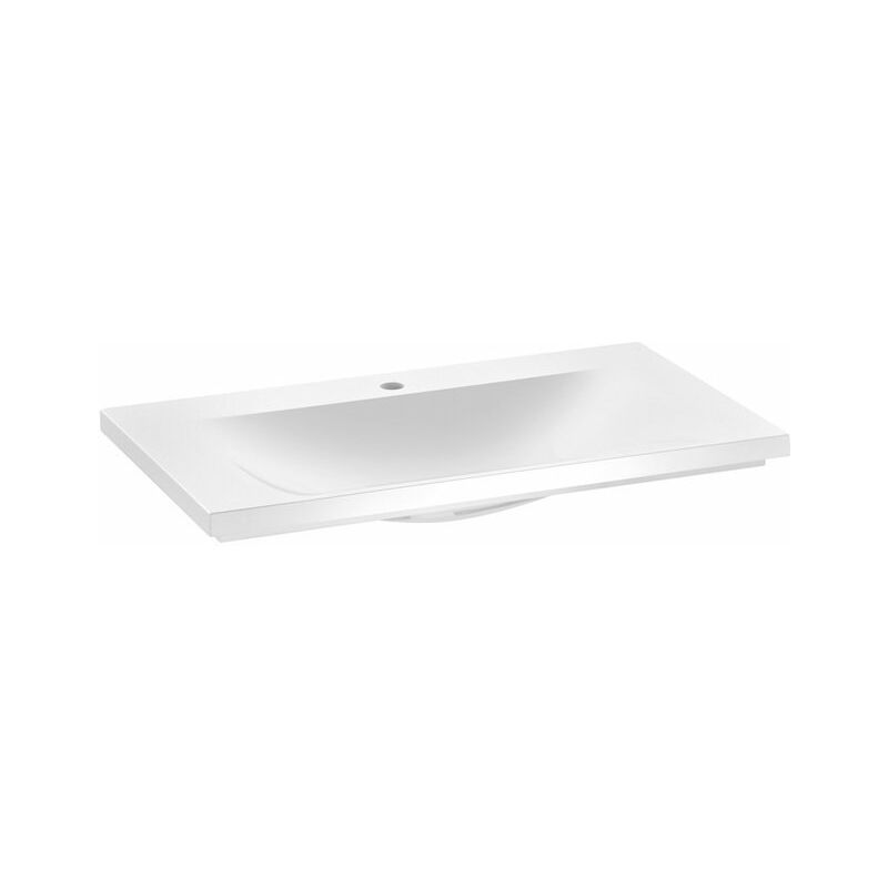 

Lavabo de mineral fundido Keuco Royal Reflex 34061, 1 agujero para grifo, blanco, 800x30x490mm, con sistema Clou - 34061318001