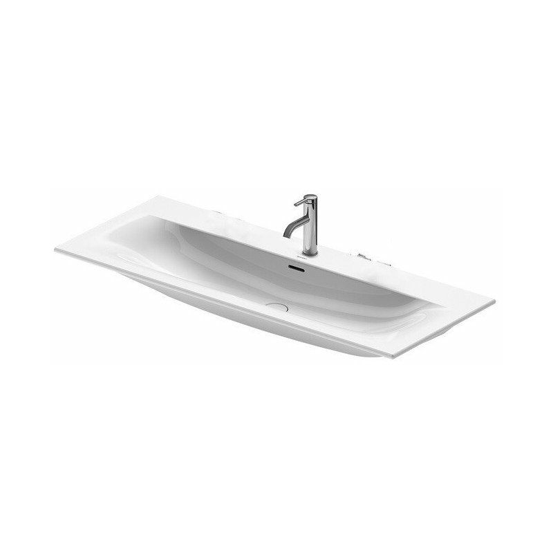 

Lavabo para mueble Viu 1230mm. Blanco con OL. con agujero B. 3 agujeros. Wondergliss