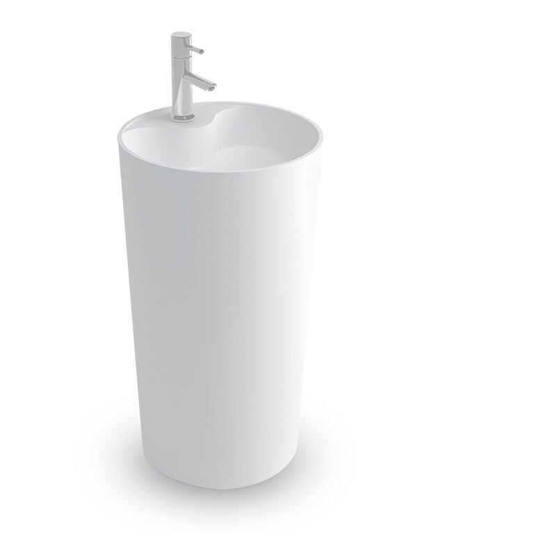 

Lavabo de pedestal, Columna de Solid surface - Bianca