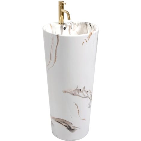 LAVABO de PIE REA BLANKA MARBLE
