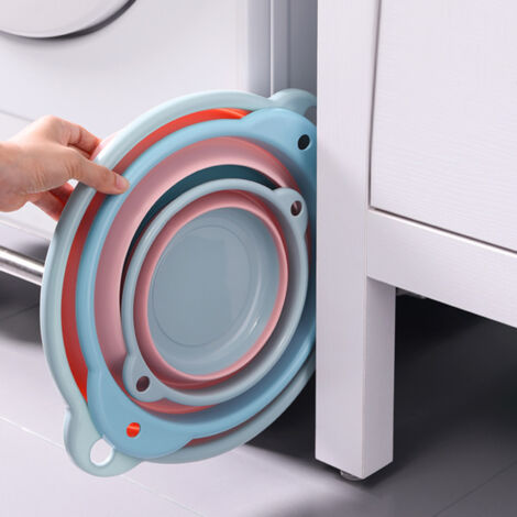 Lavabo de plástico multifuncional y portátil n.° 1, plegable, de diseño robusto y tamaño compacto S, ideal para viajes, el hogar y residencias estudiantiles.