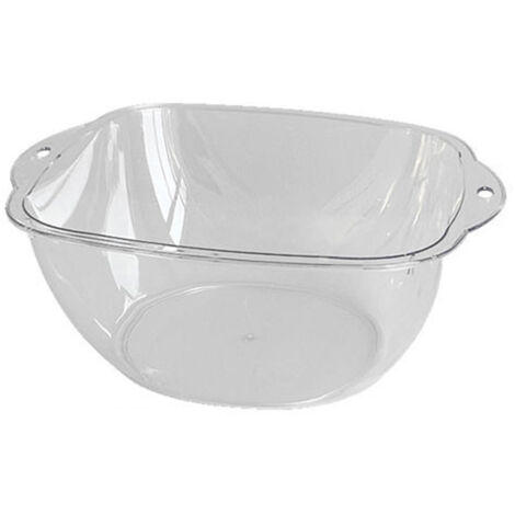 Lavabo de plástico transparente – Modelo STYLEX Pro – Resina PET reforzada, multifuncional, portátil