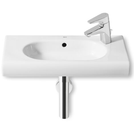 Lavabo de porcelana mural grifo derecho MERIDIAN - ROCA Medidas: 600x320mm