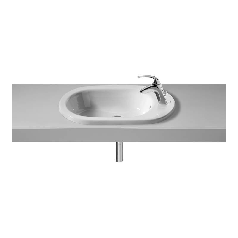 

Lavabo de porcelana Roca Meridian encimera 600x340x154mm Blanco