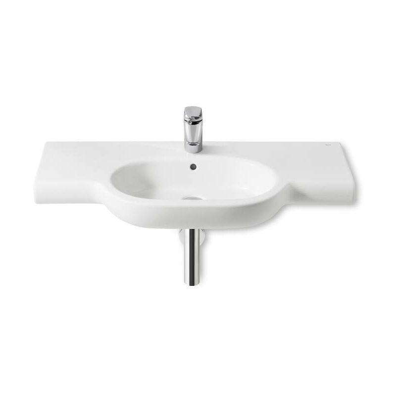 

Lavabo de porcelana Roca Meridian mural 1000x460x150mm Blanco