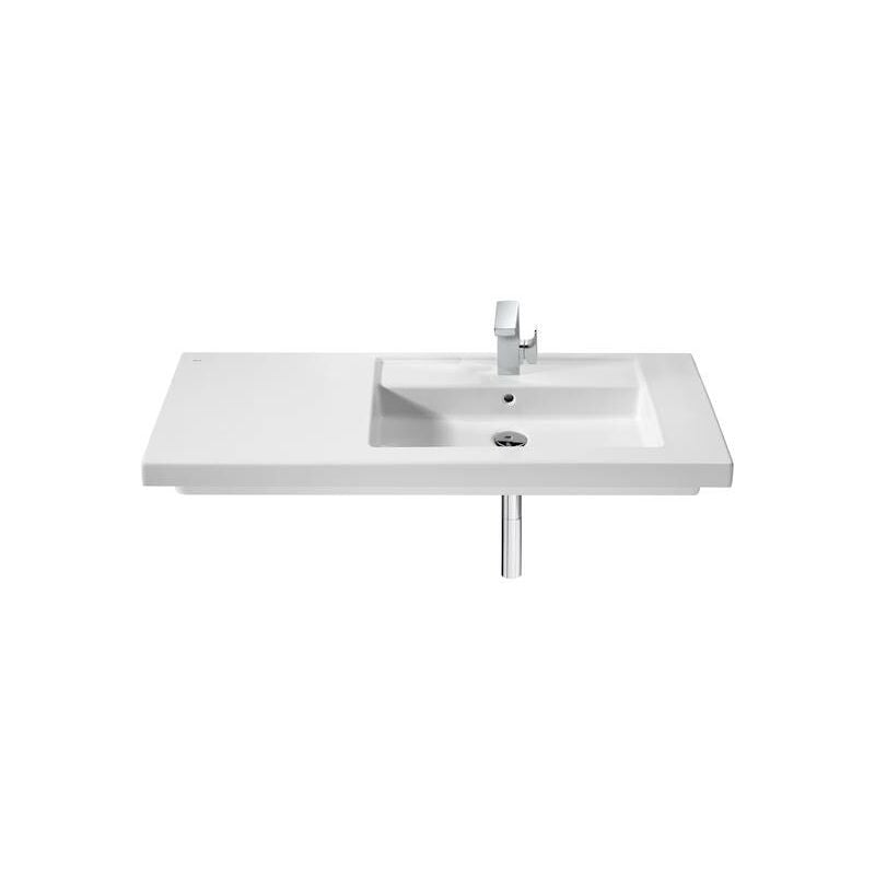 

Lavabo de porcelana Roca Prisma mural o sobremueble 1100x450x130mm Blanco