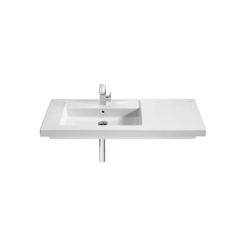 

Lavabo de porcelana Roca Prisma mural o sobremueble 1100x450x130mm Blanco