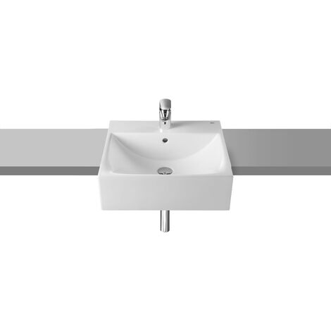 Lavabo de porcelana semiempotrado en encimera DIVERTA - ROCA