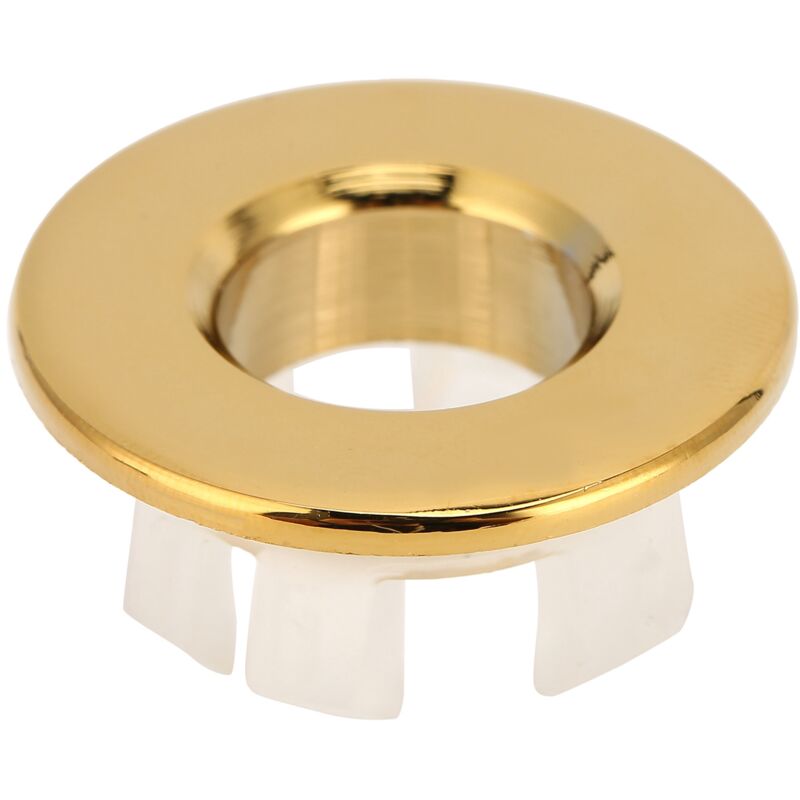 Lavabo de salle de bains Couvercle de trop-plein pour évier de cuisine Décoration Trou de rechange pour salle de bains Or