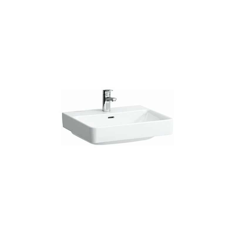 

Lavabo de sobre encimera PRO S, 1 agujero para grifo, con rebosadero, 550x465, blanco, color: Blanco con LCC - H8169624001041 - Laufen