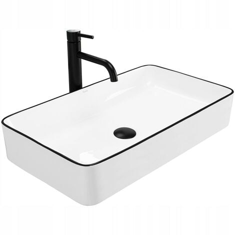 LAVABO de SOBREMESA REA DENIS NEGRO EDGE