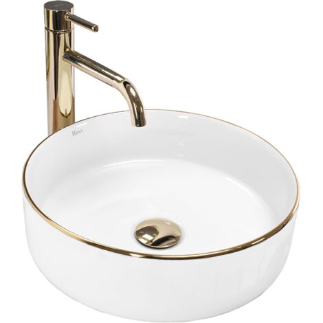 LAVABO de SOBREMESA REA SAMI ORO EDGE