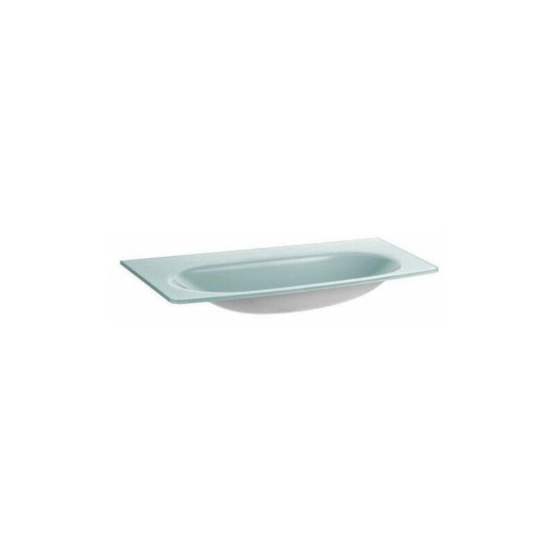 

Lavabo de vidrio ELEGANCE 1300 x 130 x 510 mm, pintado de blanco, apto para grifería de 1 orificio KEUCO