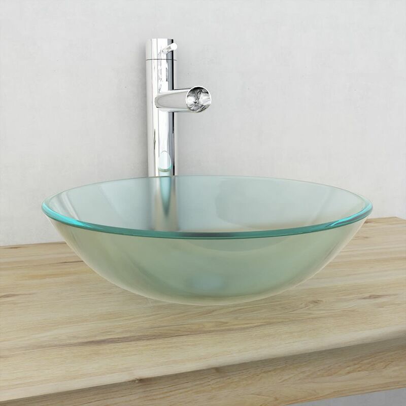

Lavabo de vidrio templado 42 cm esmerilado