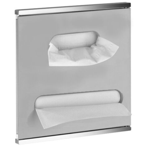 Lavabo del módulo integral del Plan Keuco 344977, cromado y blanco, con bisagra a la derecha - 44977015102