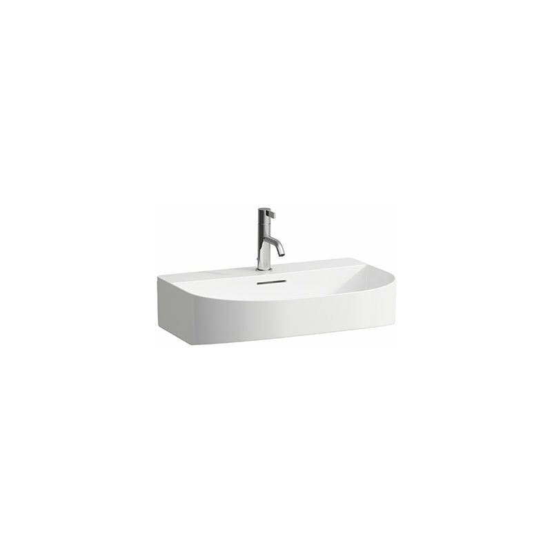 

Lavabo del sónar de funcionamiento bajo el montaje, 1 agujero del grifo, con rebosadero, 600x420mm, color: Blanco - H8103420001041